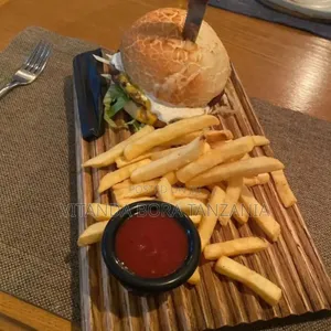 Burger Wooden Platter