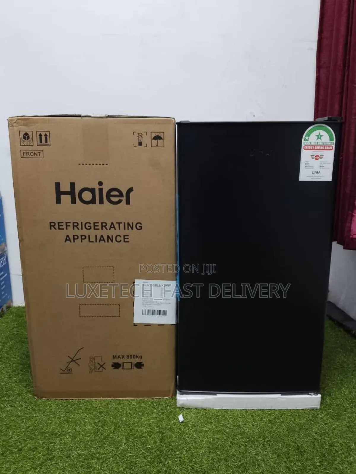 Haier Single-Door Black Fridge 90 Liters