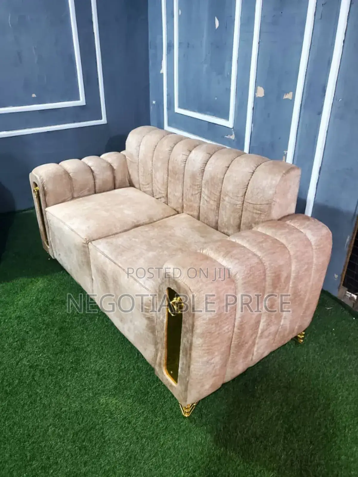 Ash Grey Couch With Spring Cushion 2seater