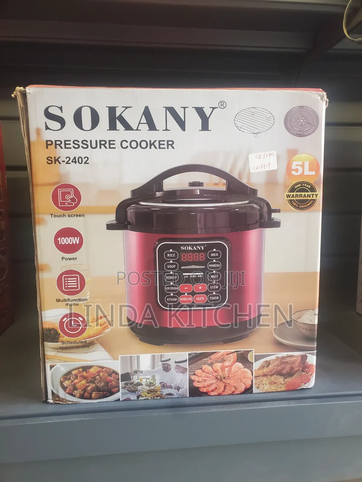 Sokany Pressure Cooker 5lts (Sk-2402)