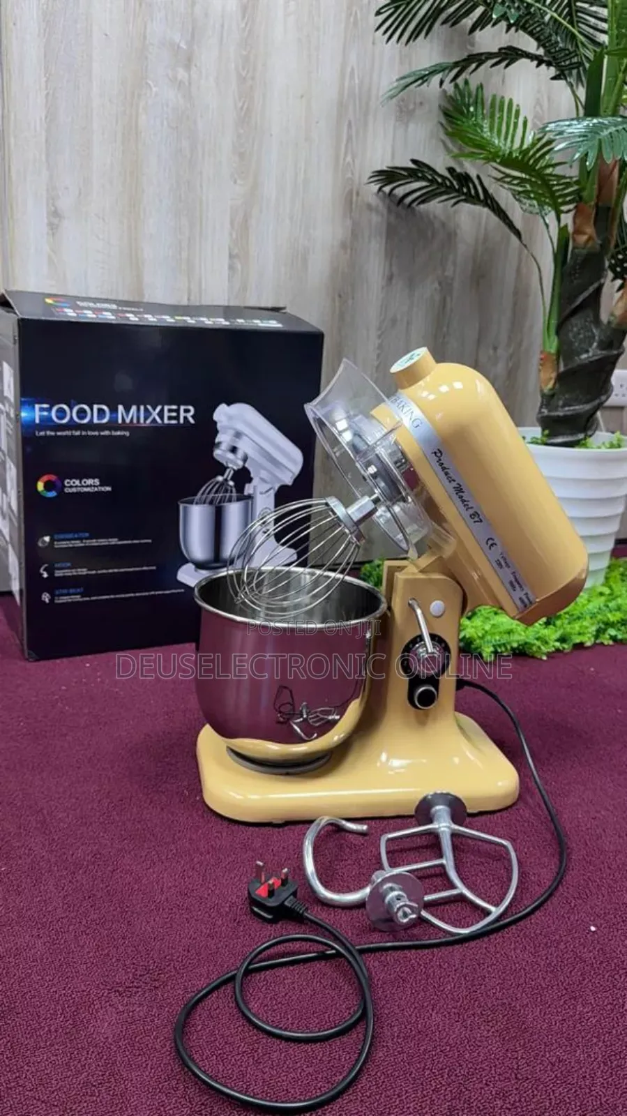 Stand Mixer B7 Heavy Mashine . Yellow Colour.
