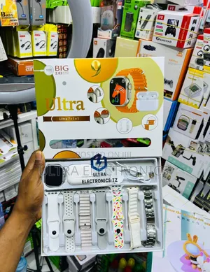 Ultra 9 Smartwatch Earpods Mikanda Saba Na Cover Ya Saa