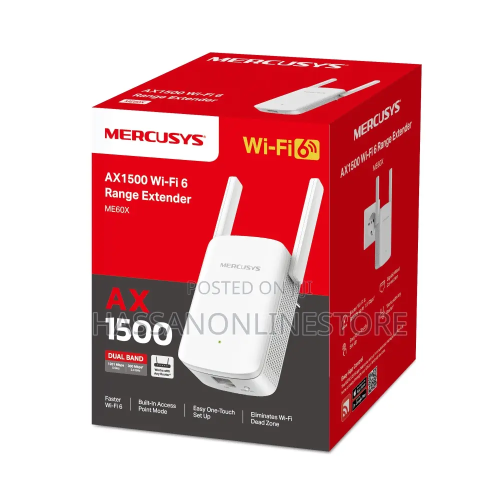 Mercusys Me60x Ax1500 Wi-Fi 6 Range Extender