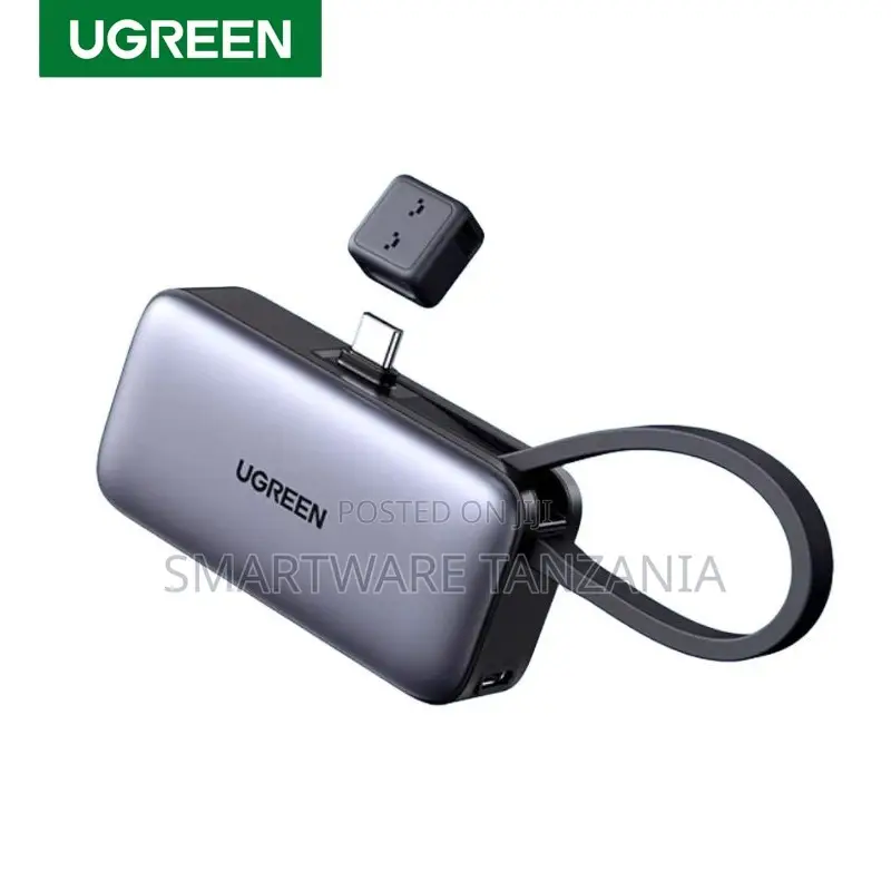 Ugreen 2in1 Mini Power Bank 5000mah Built-in Usb C Cable 22.5w iPhone