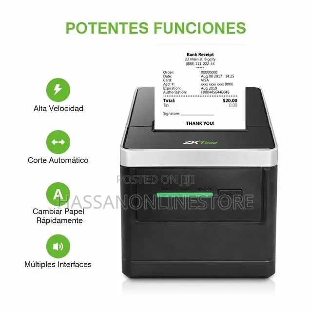 Zkteco Zkp8008 Usb Ethernet Thermal Printer