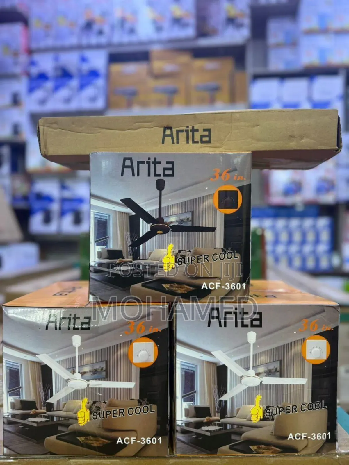  Arita Ceiling Fan 36′′ – Super Cool