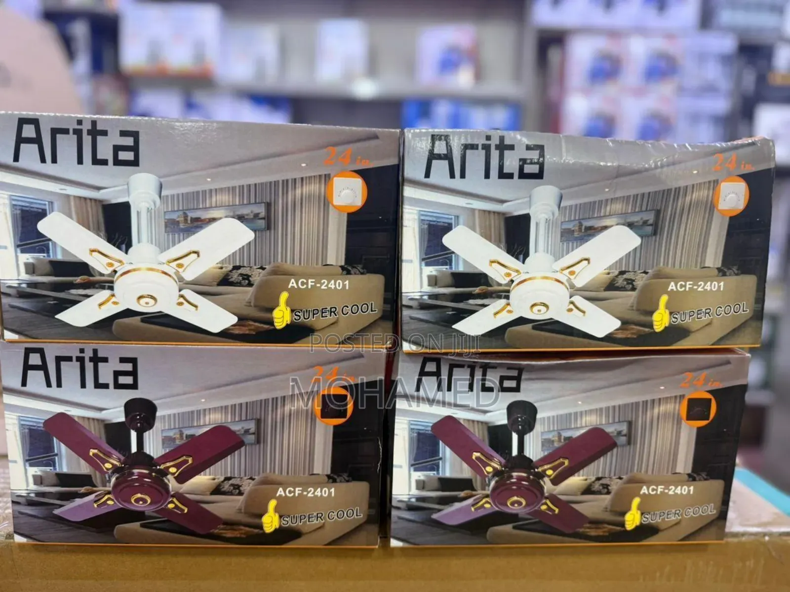  Arita Ceiling Fan 24′′ – Super Cool