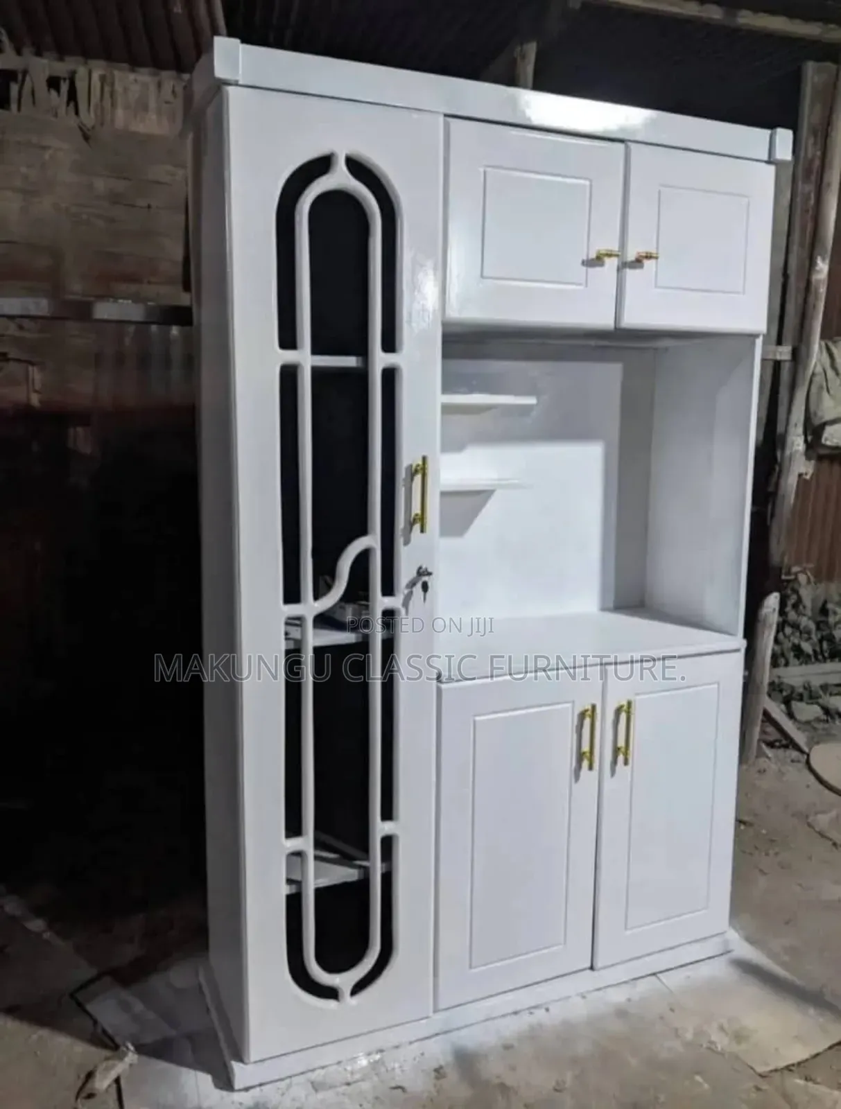 Kitchen Cabinet Milango Mitatu Ya Jiko La Plates