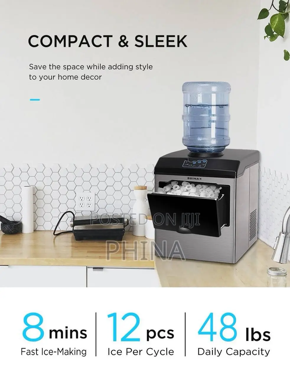 2in 1 Ice Maker and Water Dispenser
