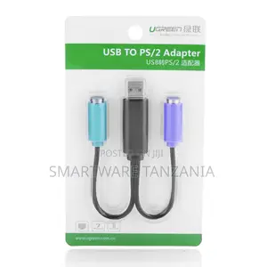 Ugreen Usb To Ps/2 Cable - 1 In 2 Out Keyboard And Mouse Adapter Hub