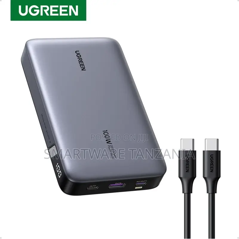 Ugreen 100w 20000mah Power Bank: 3-Port Pd Fast Charge Battery Pack