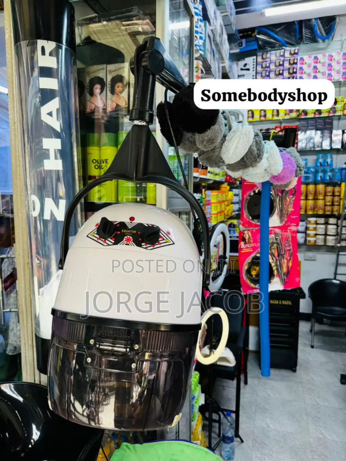 A Professional Wall-Mounted Salon Hair Dryer.