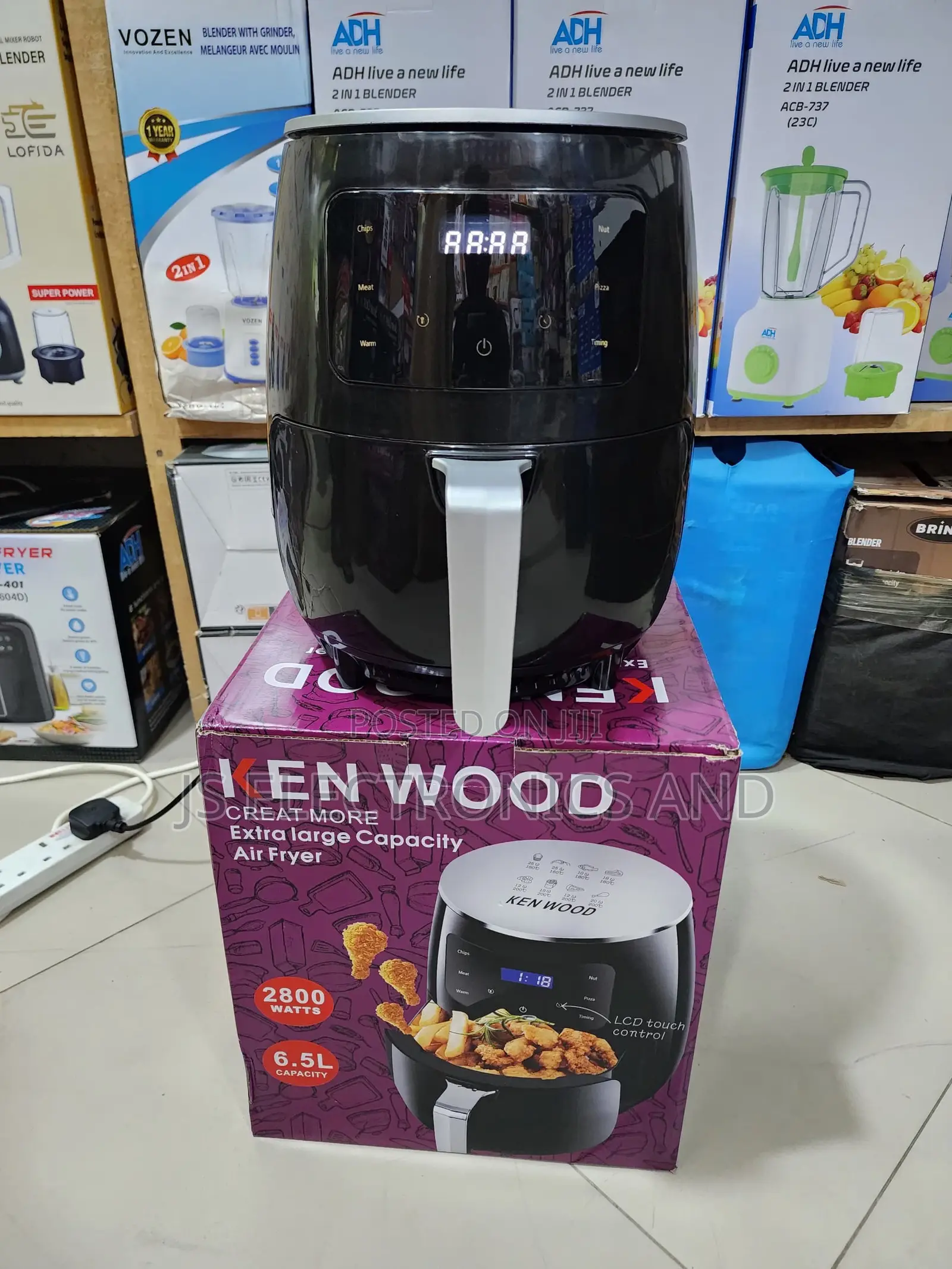 Kenwood Air Frayer Liter 8 Automatic Digital Use Energy Saving.