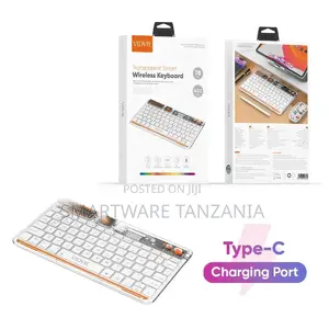 Vidvie Kb05 Ultra Slim Transparent 78-key Led Wireless Keyboard