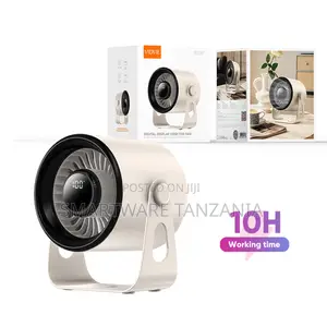 Vidvie Portable Usb Rechargeable Wall Mount Fan With Digital Display