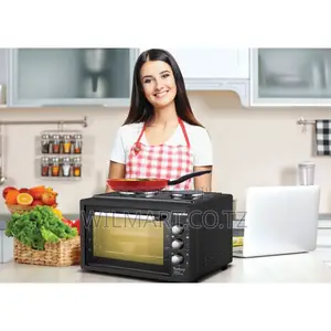 Nikai Oven Electric 45l With Rosting Function and 2 Hotplate Nt4520rht