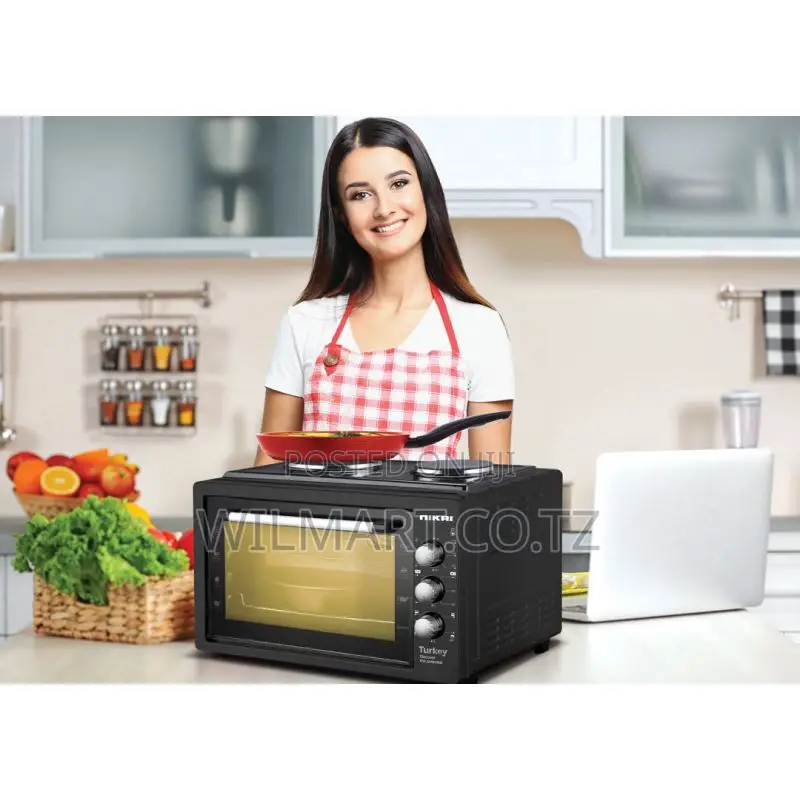 Nikai Oven Electric 45l With Rosting Function and 2 Hotplate Nt4520rht