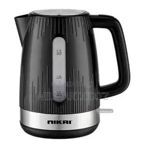 Nikai Jug Kettle 1.7l Plastic With Water Guage 2200w Nk544p Removable