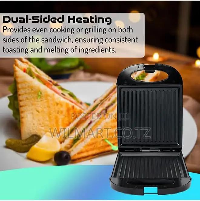 Nikai Sandwich Toaster 4 Slice 3 in 1 Waffle Grill and Sanwich 1200w