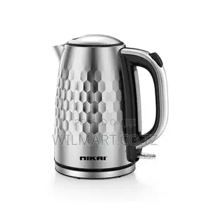 Nikai Jug Kettle 1.7l Steel With Water Guage 2200w Nk592ss Automatic