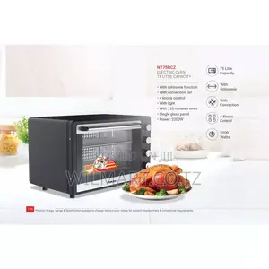 Nikai Oven Electric 75l Rosting 4 Knobs 2200w Nt75rcz 120 Mins Timer