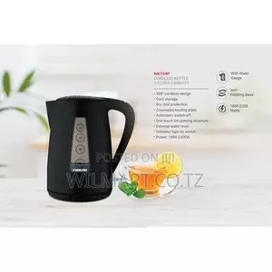 Nikai Jug Kettle 1.7l Plastic With Cord Storage 2200w Nk744p External