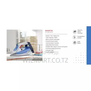 Nikai Steam Iron 320ml Tank Dry and Spray Function 2200w Nsi909tsx