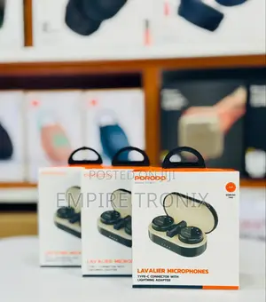 Porodo Wireless Dual Microphone With Charging Case