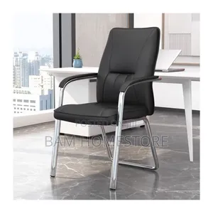 Executive High-Back Leather Guest Chair - Luxury Office Visitor Seat
