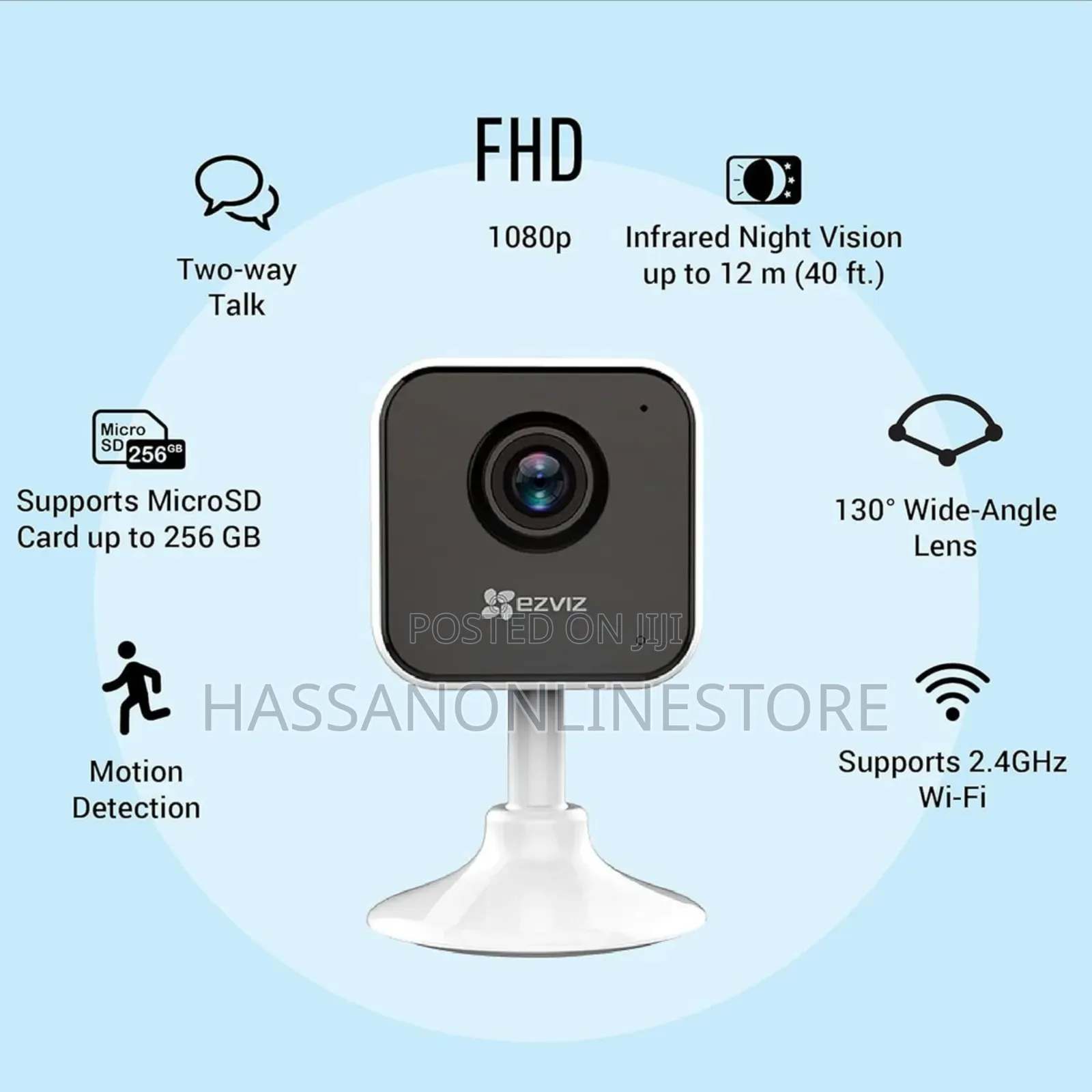 Ezviz H1c 2mp - Indoor Wi-Fi Camera for Home and Office