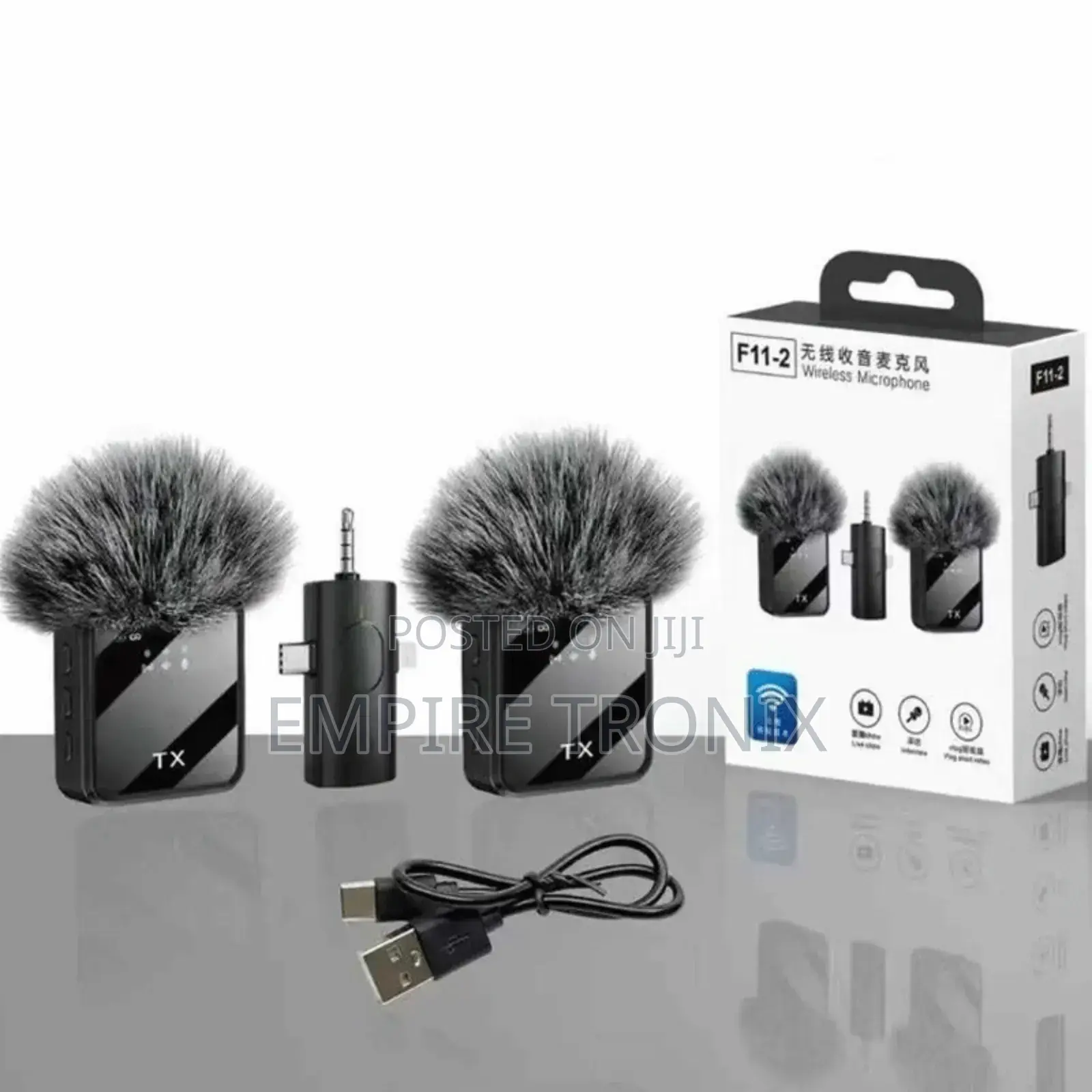 F11-2 Dual Wireless Lavalier Microphone
