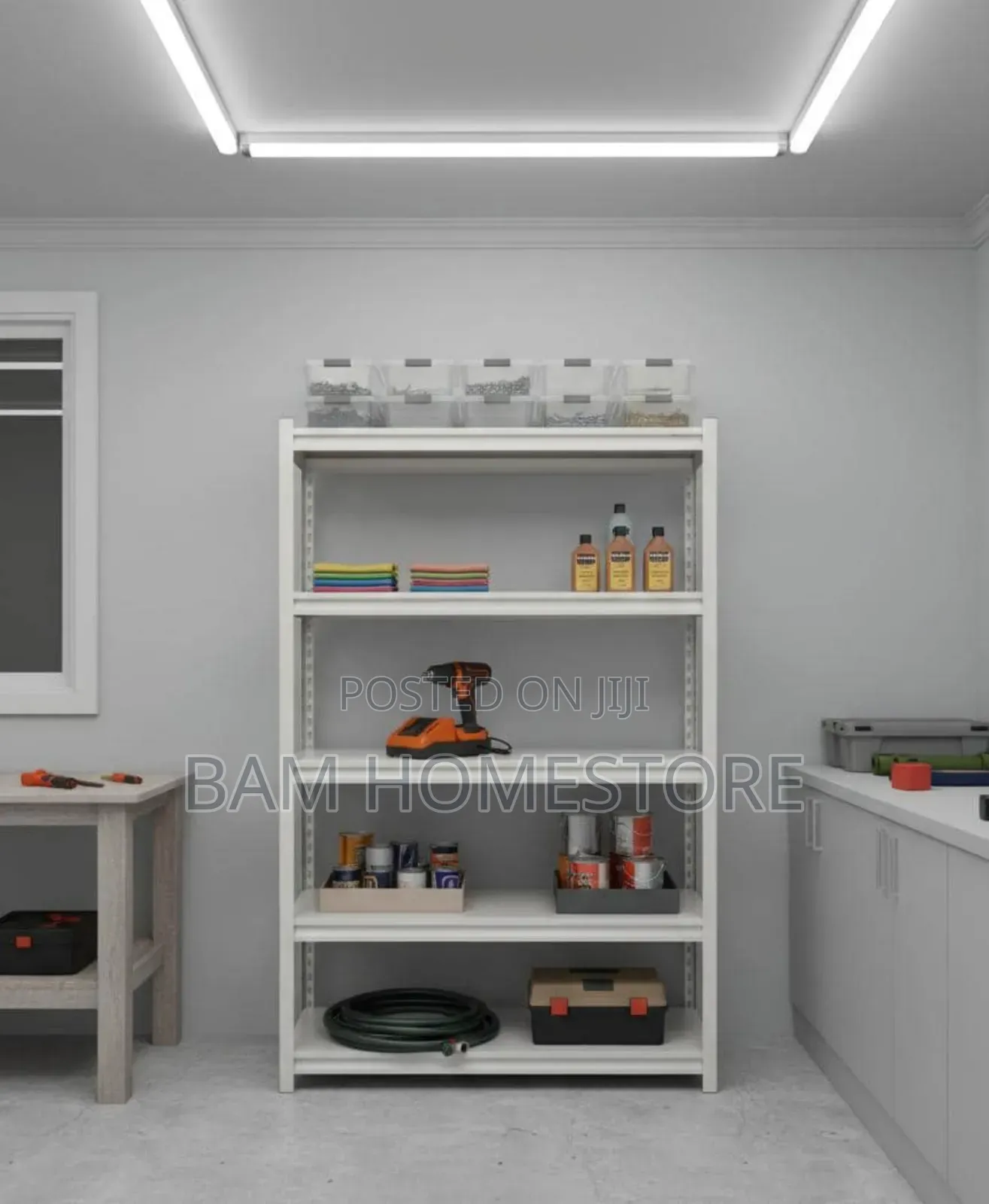 Metal Storage Shelves (Xs440) - Home, Office Shop Storage Rack