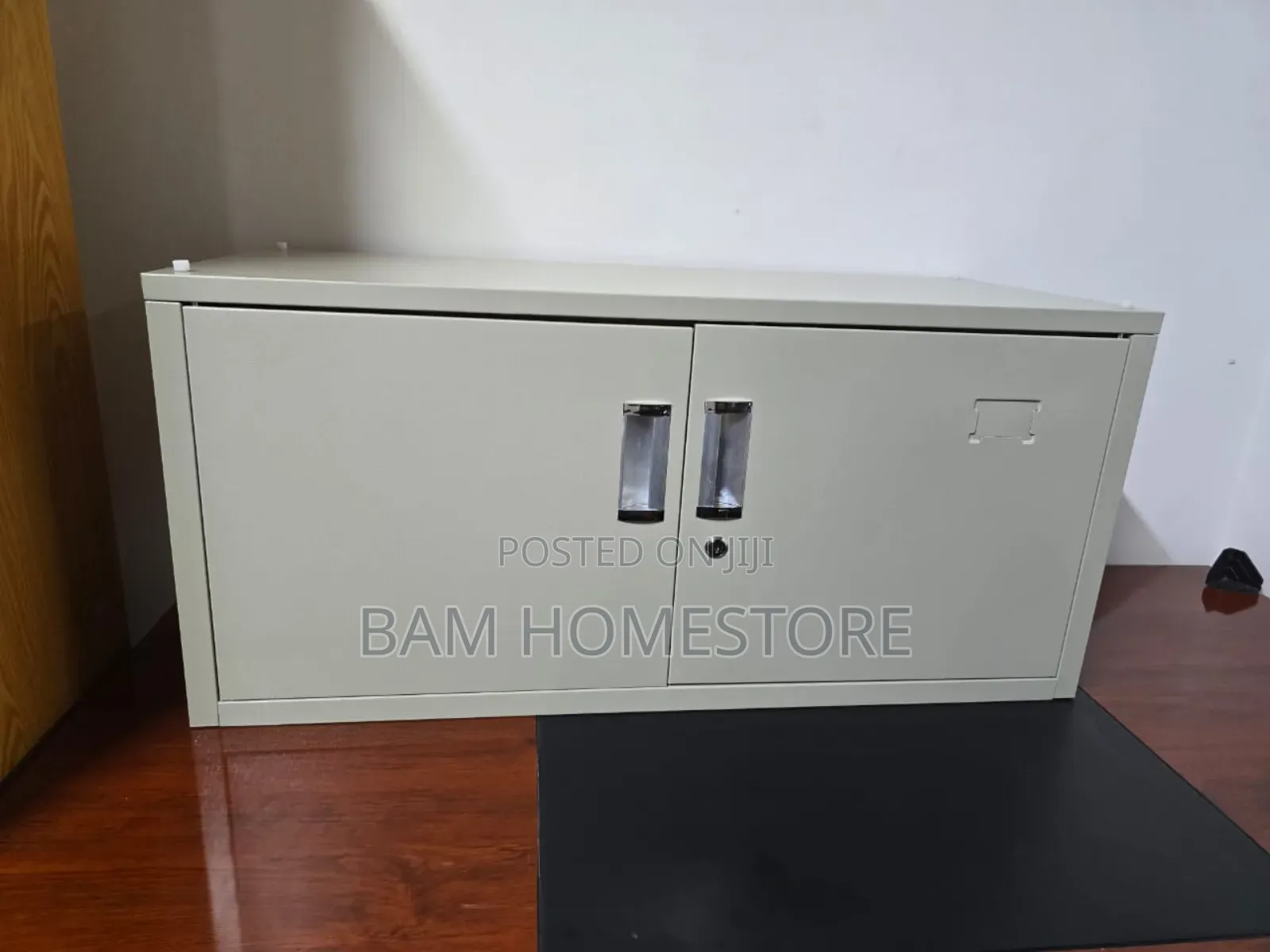 Metal Office Cabinet - Secure Storage Cupboard Desktop Locker