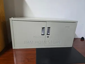 Metal Office Cabinet - Secure Storage Cupboard Desktop Locker