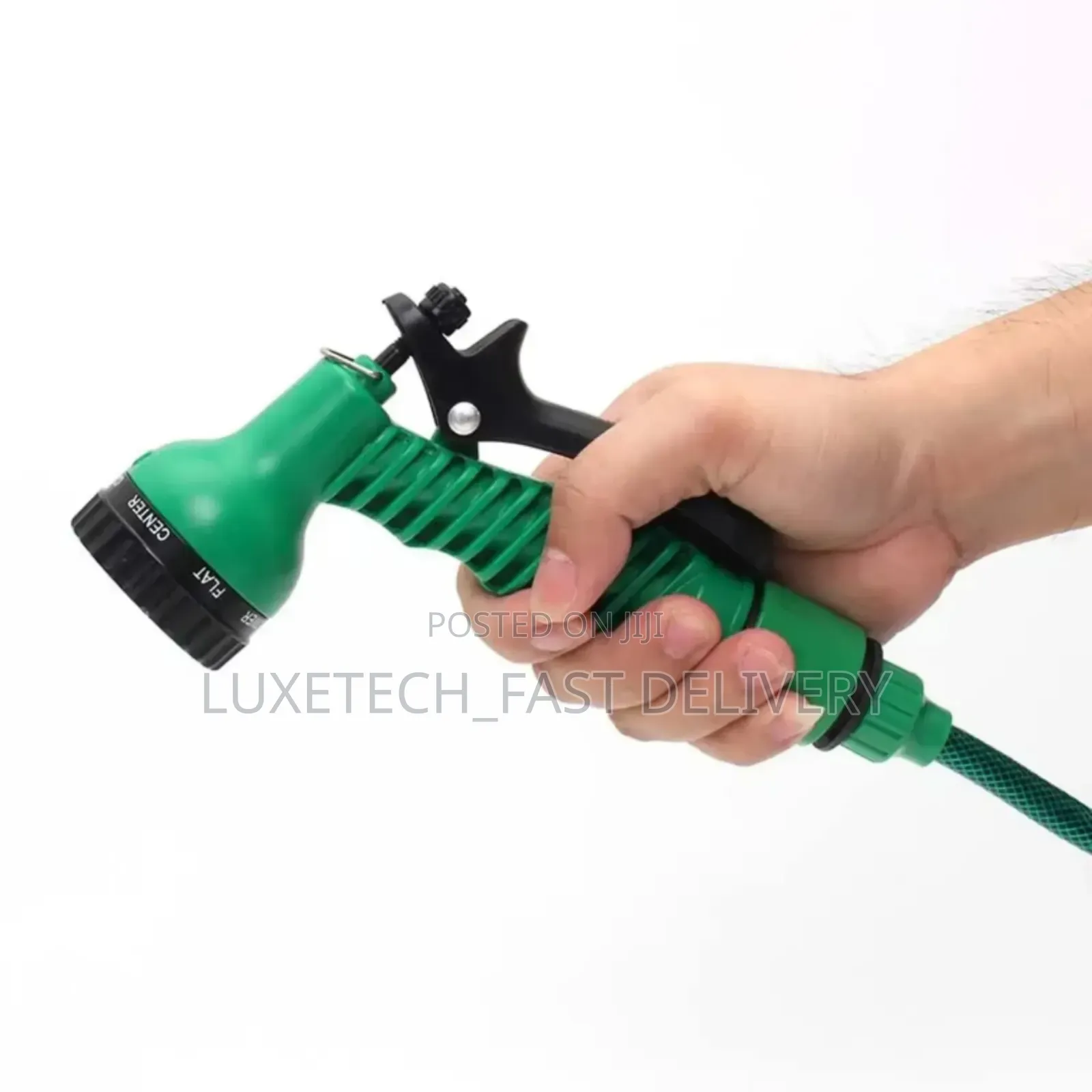10 Meter Roll Up Garden Hose Reel With 8 Functions Nozzle Spray Gun