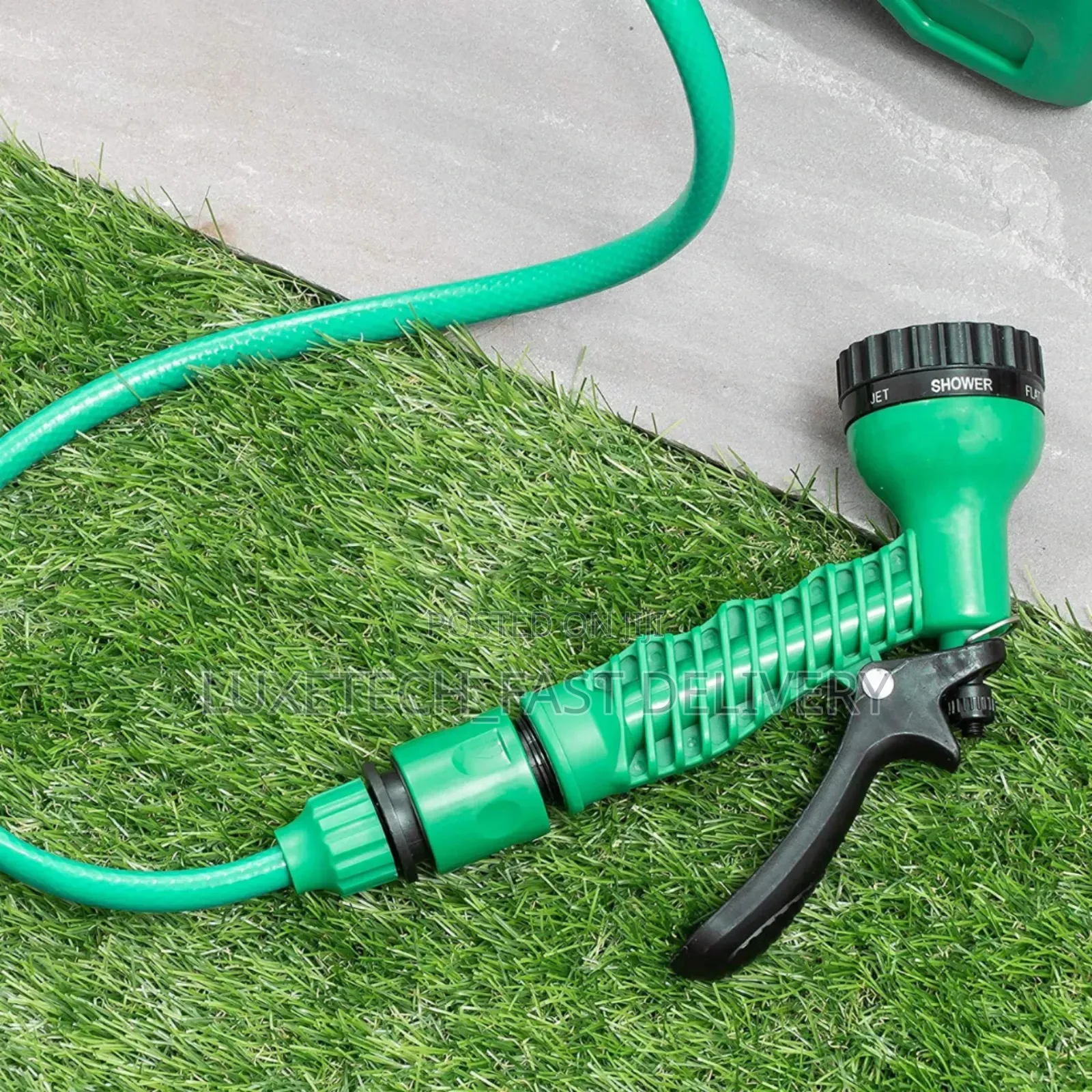 10 Meter Roll Up Garden Hose Reel With 8 Functions Nozzle Spray Gun