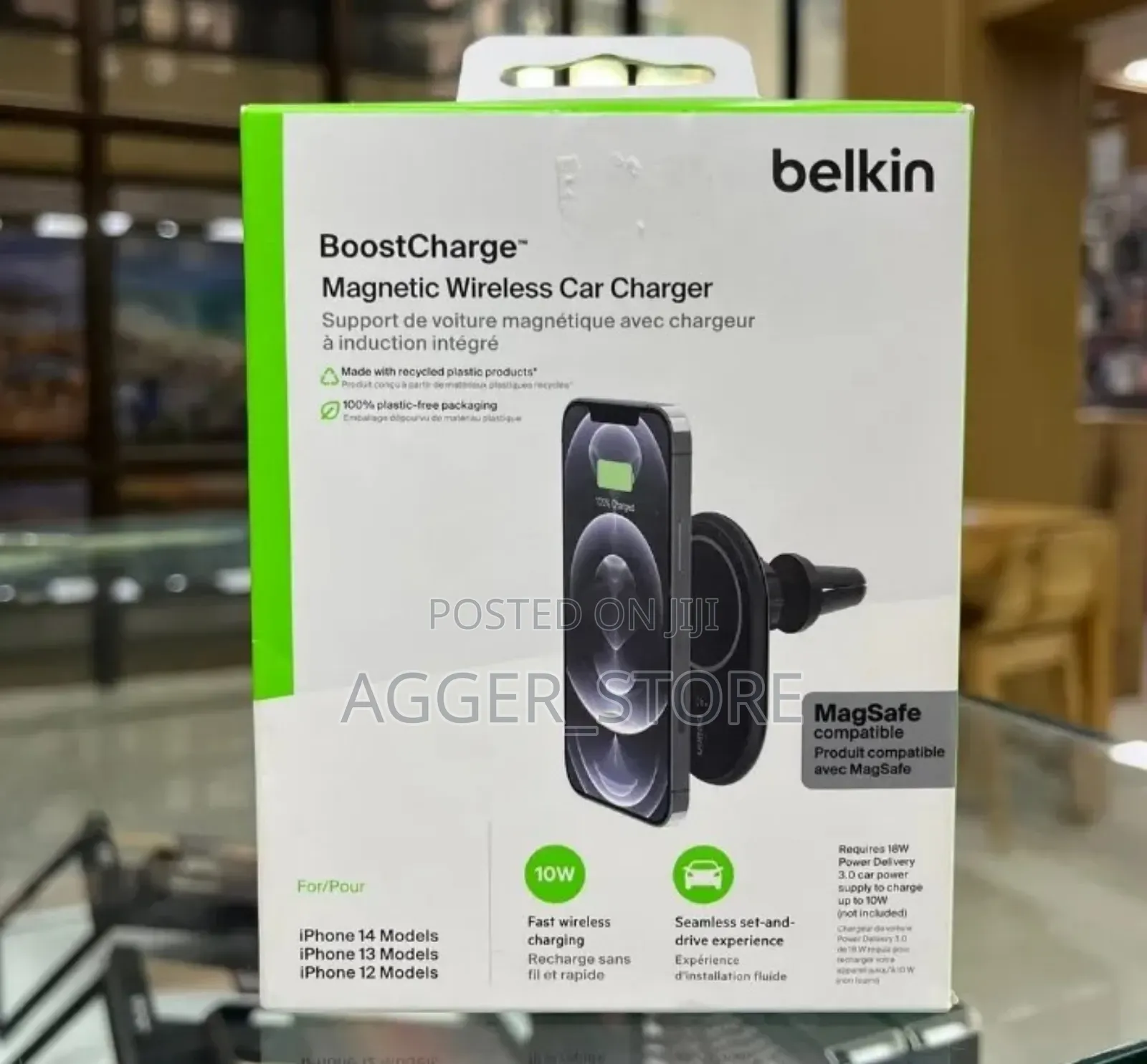 Belkin Boost-Charge Magnetic Wireless Car Charger