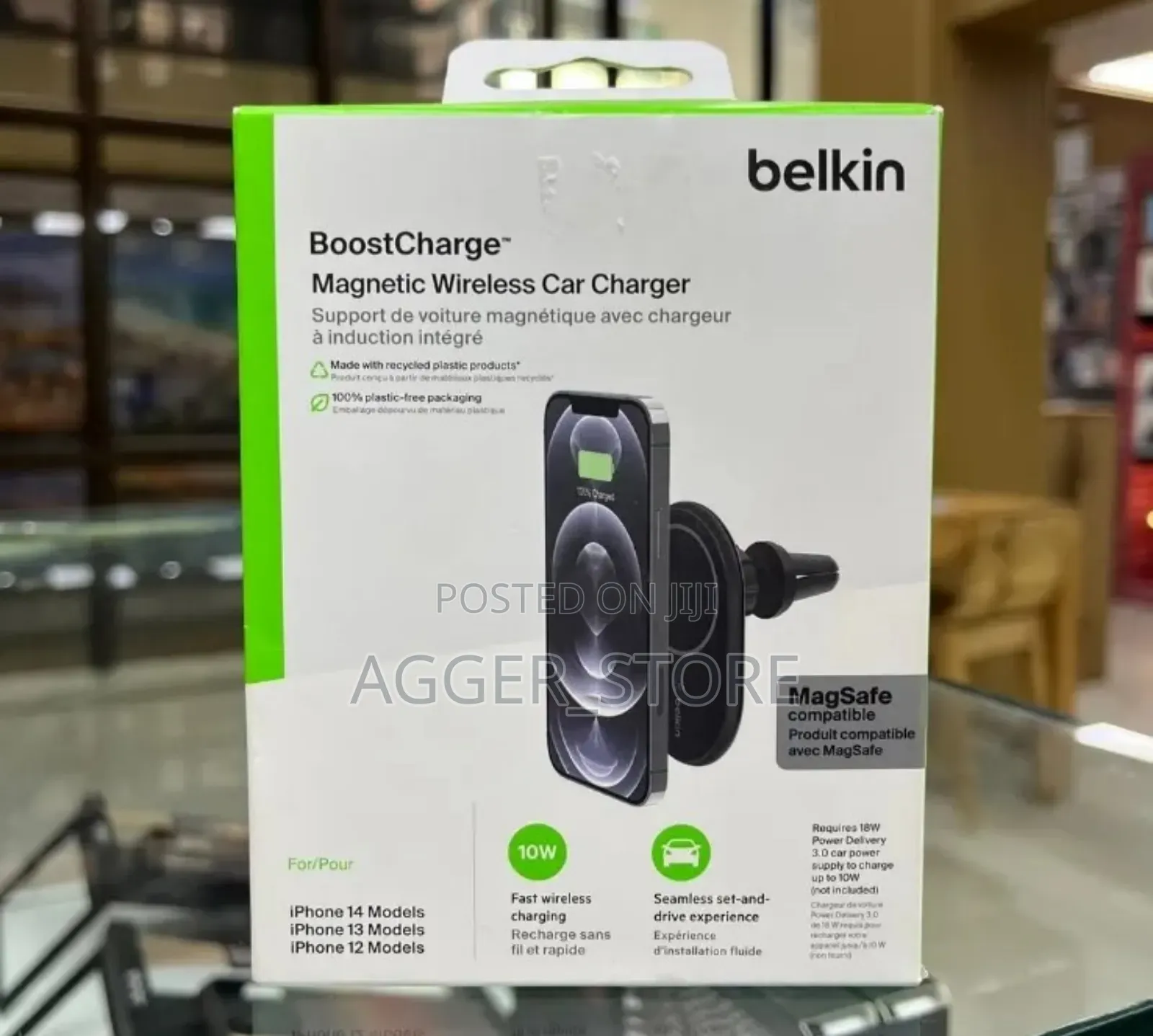 Belkin Boost-Charge Magnetic Wireless Car Charger