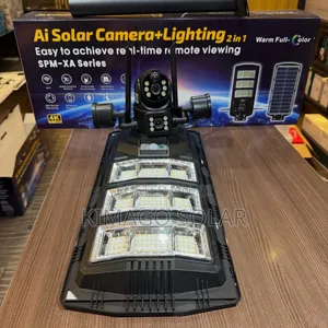 Security Camera 4mp With Solar Lights 450w All in One