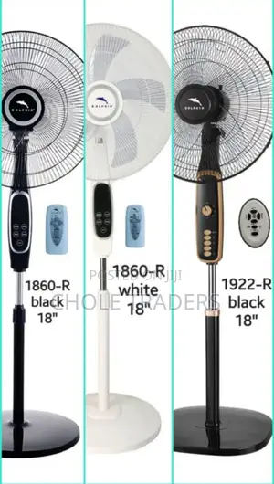 18" Dolphin Stand Fan With a Remote