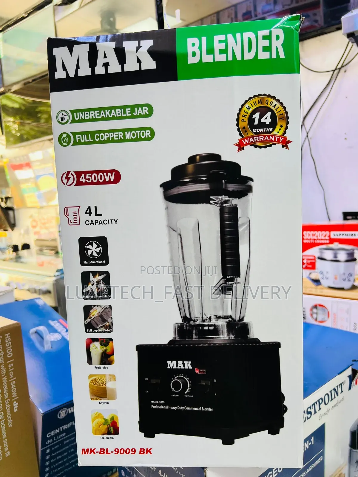 Mak Heavy Duty Commercial Blender 4 Litres
