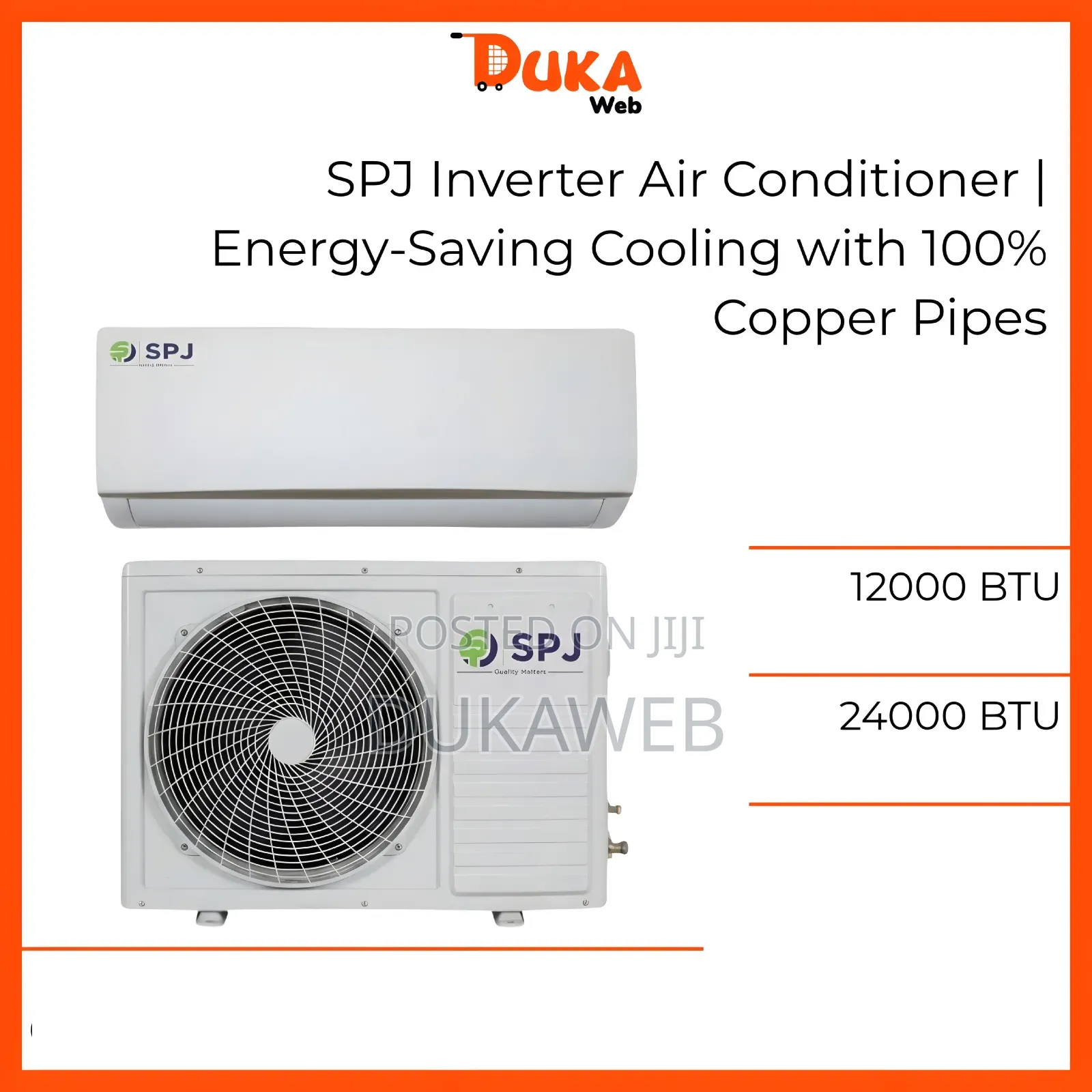 SPJ Inverter Air Conditioner – 12,000 Btu / 24,000 Btu