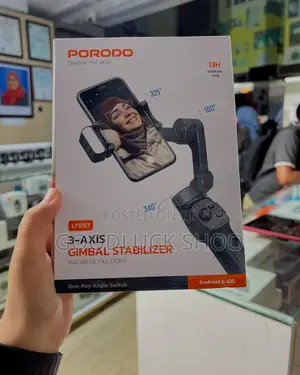 Porodo Gimbal Stabilizer Magnetic Fill Light