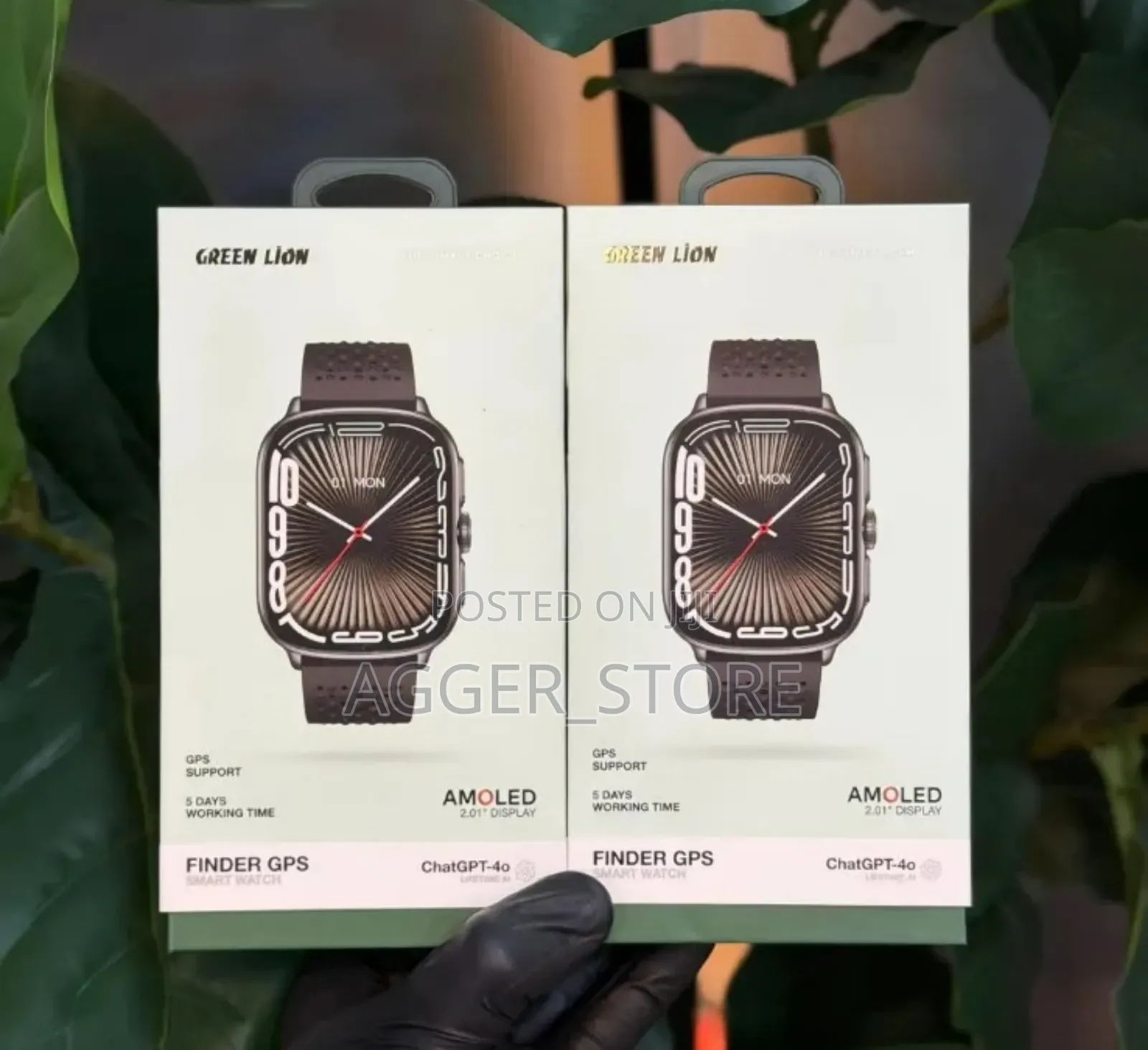 Greenlion Finger GPS Smartwatch Amoled (With Chatgpt 4°)