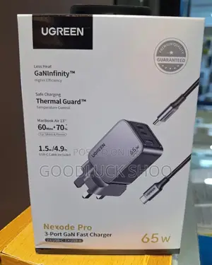 Ugreen Nexode Pro 3 Port Gan Fast Charger 65w