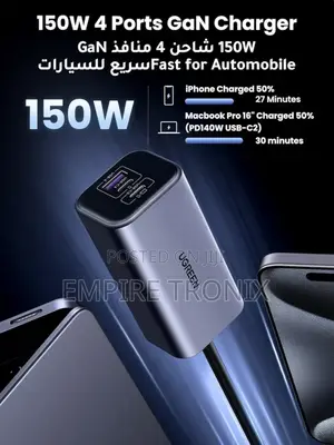 Ugreen 150w Multi-Port Gan Car Charger