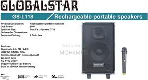  Rechargeable 80w Speaker Model 118
