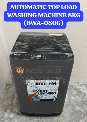 Brühm Automatic Top Load Washing Machine – 8kg (Model: Bwa-080g).
