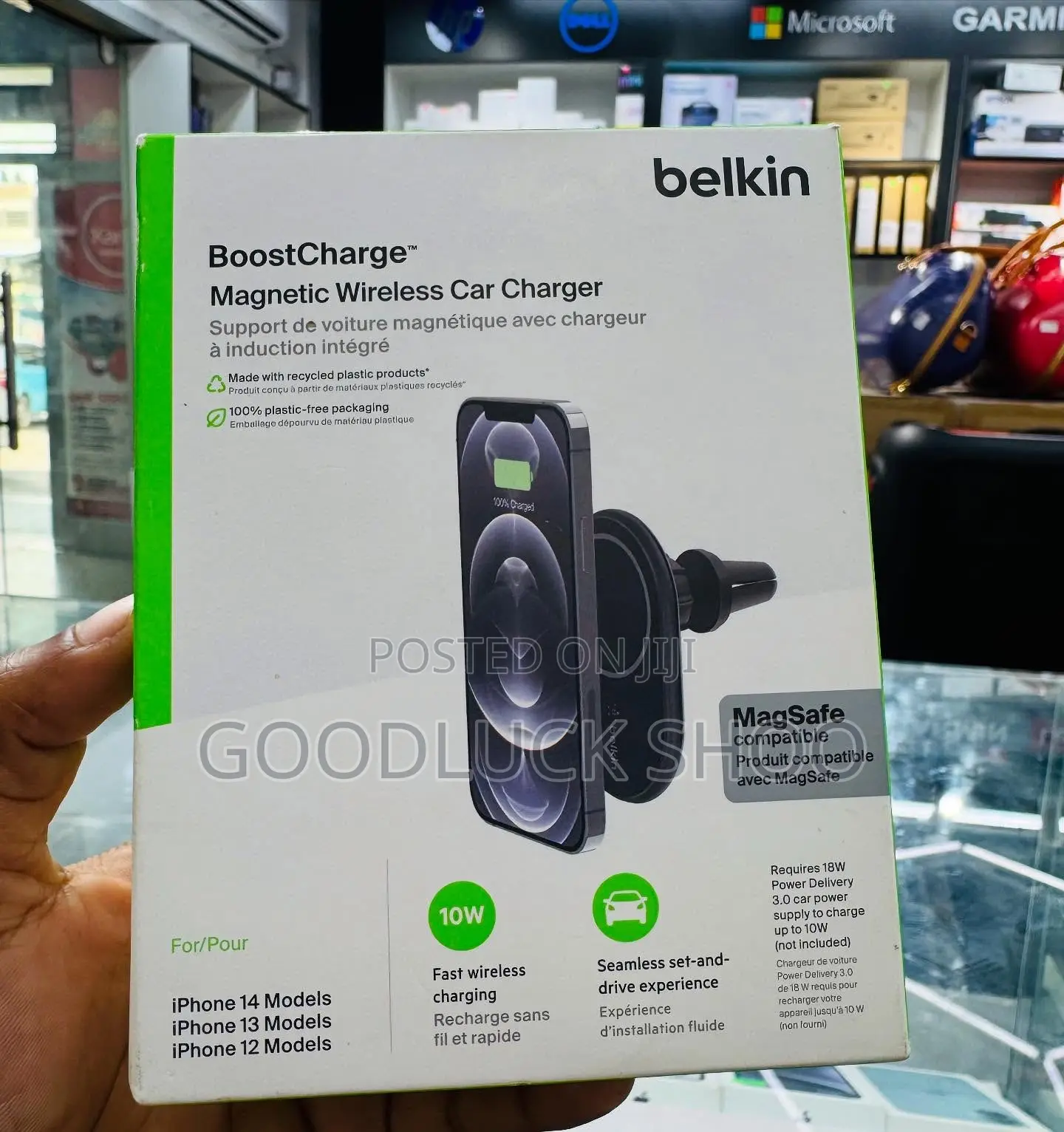 Belkin Boostcharger Magnetic Wireless Car Charger