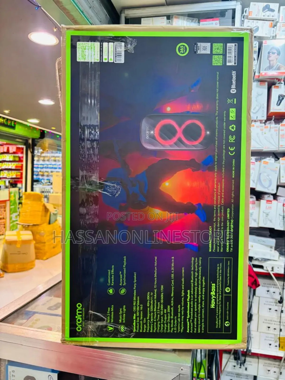 Oraimo Spacebox Max 200w Auracast Spacebox Max Wtih 2 Microphones